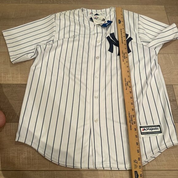 NEW YORK YANKEES MENS LARGE JERSEY MAJESTIC SANCHEZ #24 - Picture 6 of 12